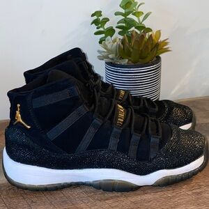 Jordan 11 Retro Heiress Black Stingray Size 6.5 Girls / Women’s Size 8